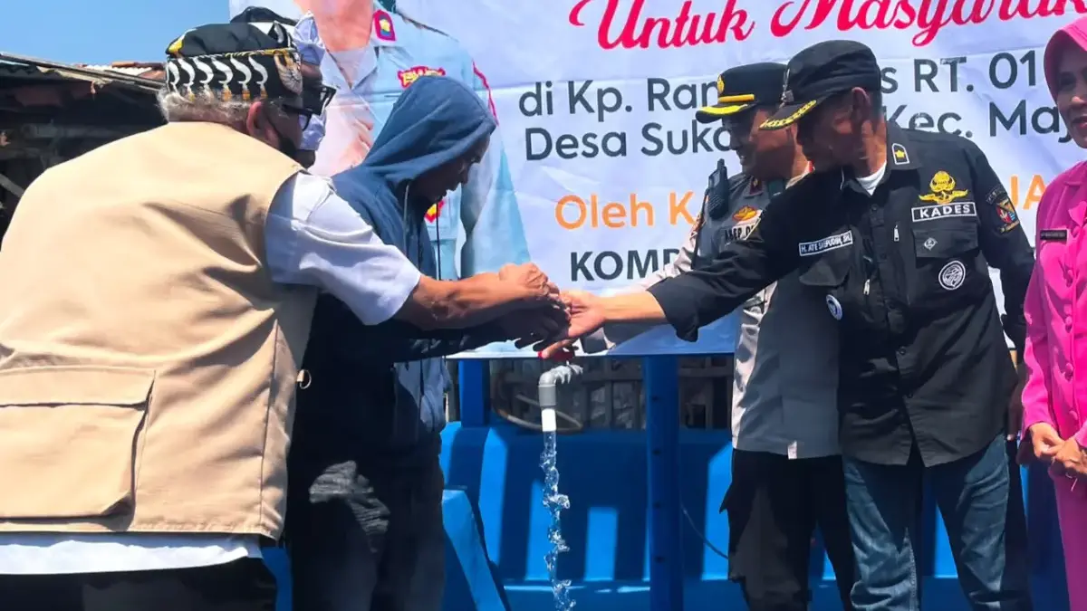 Warga Majalaya Kesulitan Air Saat Kemarau, Polisi Bangun Sumur Bor untuk 50 KK