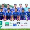 Squad PSGC Ciamis berfoto sebelum pertandingan pada lanjutan Pegadaian Championship 2026/2027. (Istimewa)