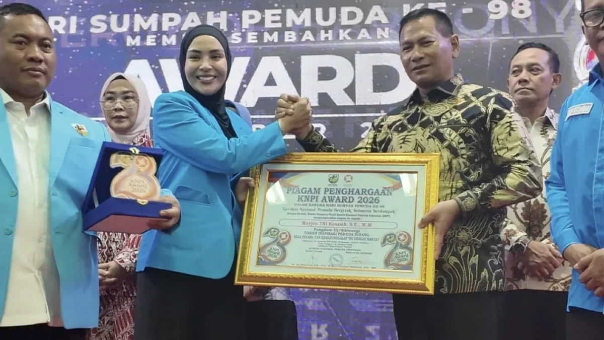 Pangdam III/Siliwangi Mayjen TNI Kosasih Raih KNPI Award 2026 Hari Sumpah Pemuda
