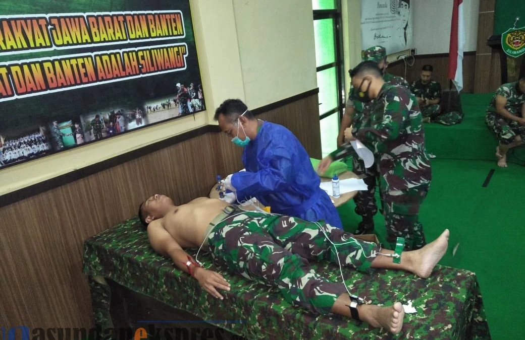 Safari EKG, Cek Jantung Personel Kodim 0619 Safari EKG, Cek Jantung Personel Kodim 0619