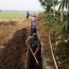 Program Padat Karya Tunai, Pemdes Munjul Normalisasi Saluran Irigasi