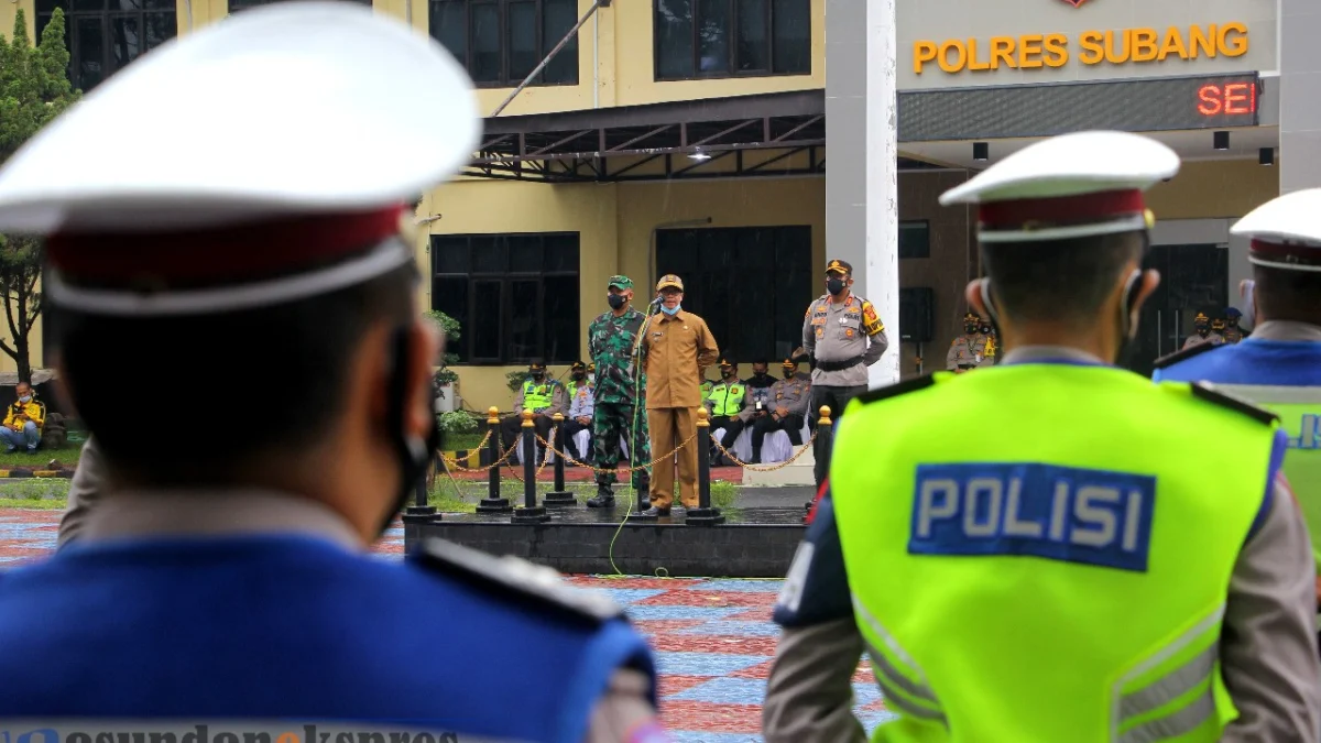 Polres Subang Gelar Pasukan Operasi Lilin Lodaya 2020