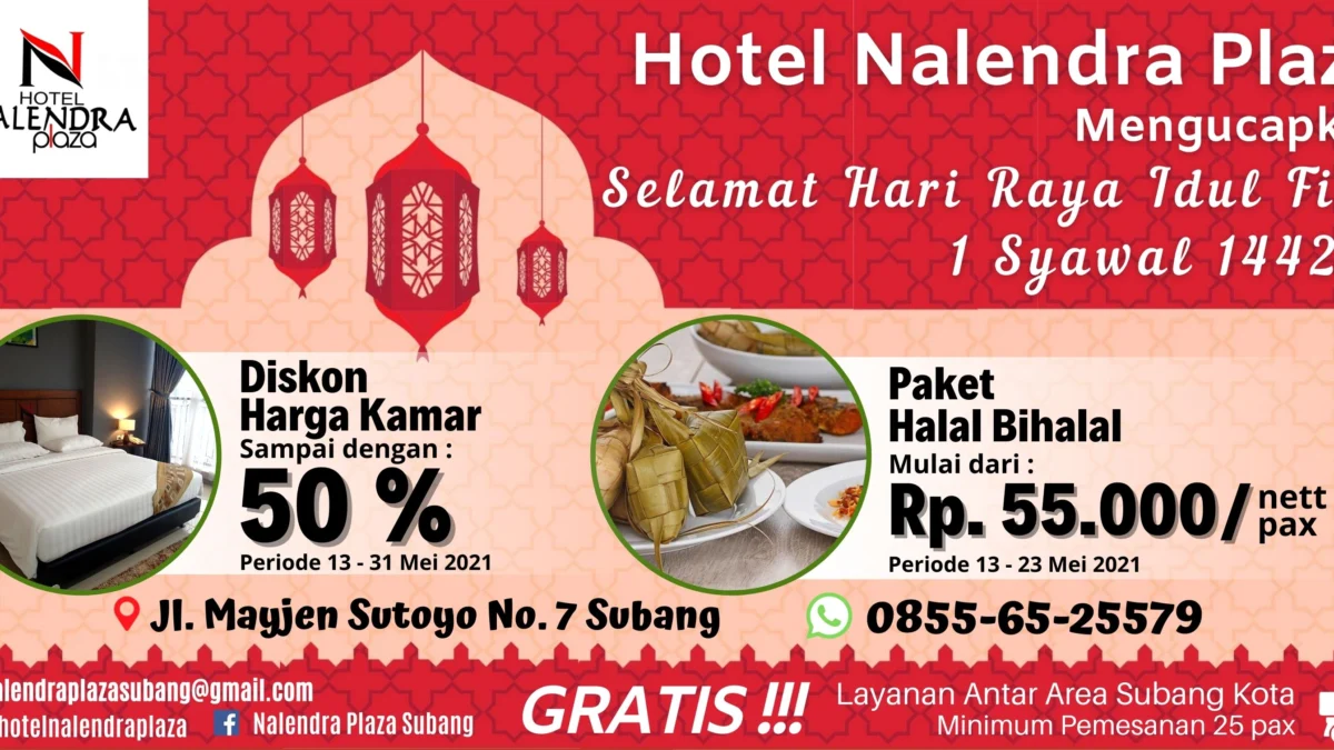 Hotel Nalendra Plaza: Diskon Kamar 50 Persen Hingga Paket Halal Bihalal Hanya Rp55 Ribu 