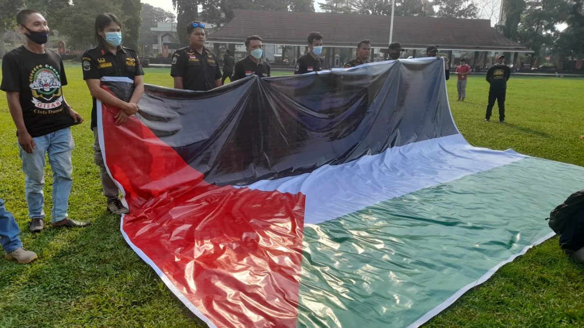 Dukung Palestina, Gibas Sholawatan di Alun-alun Subang