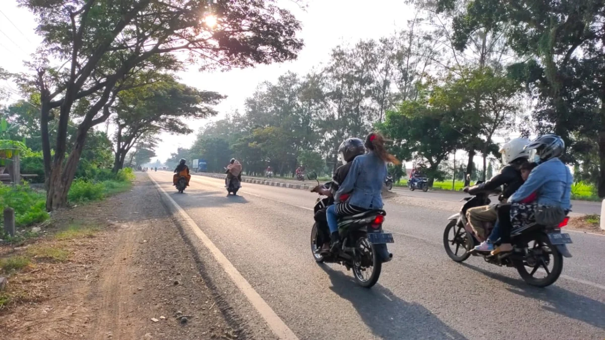 H+1 Lebaran, Pantura Lengang dan Sepi, Mayoritas Kendaraan Lokal yang Melintas