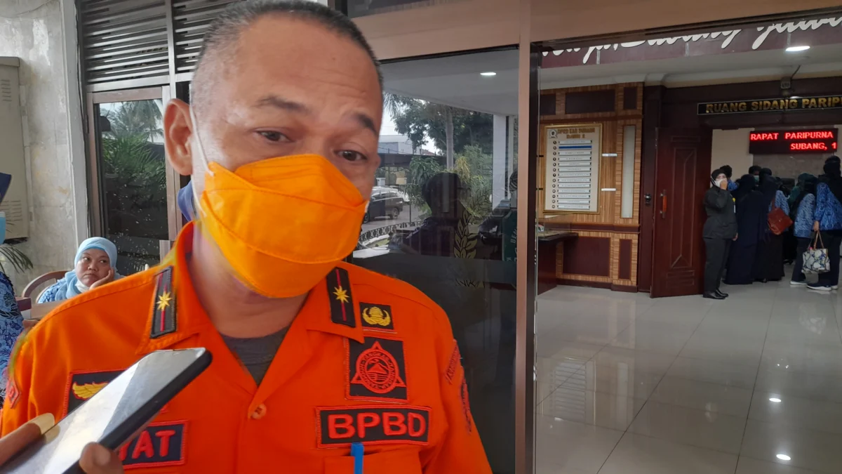 2 Pegawai Terpapar Covid 19, BPBD Subang Sterilkan Kantor Bangun Tenda Darurat