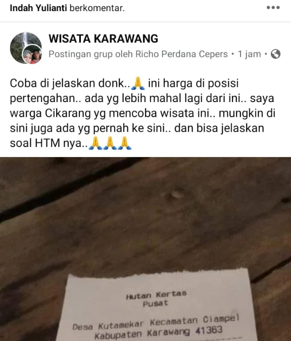 Viral di Medsos, Wisatawan Keluhkan Mahalnya Tiket Wisata Hutan Kertas Karawang