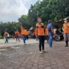 Tuntut Tentukan Upah Layak THL, Pasukan Orange Gruduk DPRD