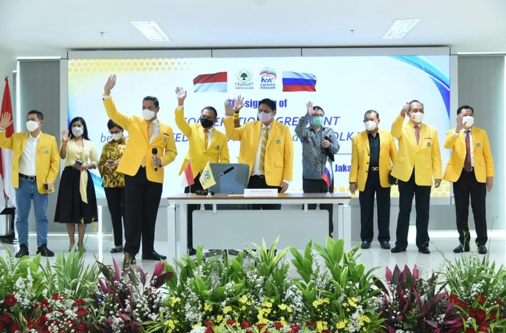 Partai Golkar-United Russia Party MoU Sepakati Dorong Penguatan Investasi