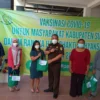 Hari Bhakti Adhyaksa ke -61 Kejari Subang Gelar Vaksinasi ke 150, Peserta Dibagi Sembako