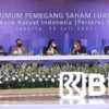 RUPSLB BRI Setujui Right Issue 28 Miliar Lembar Saham