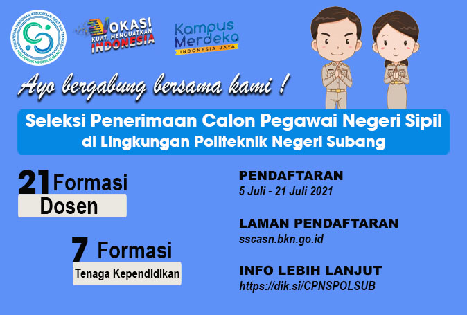 POLSUB Buka Penerimaan CPNS 2021 Untuk 28 Orang, Ini Formasi yang Dibutuhkan