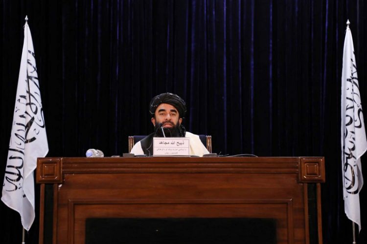 Juru bicara Taliban Zabihullah Mujahid (ANTARA FOTO/REUTERS/Stringer/aww/cfo )