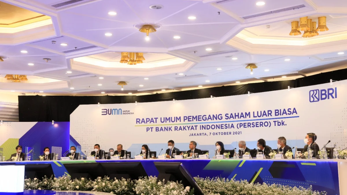 Gelar RUPSLB, BRI Tegaskan Komitmen Penerapan Keuangan Berkelanjutan