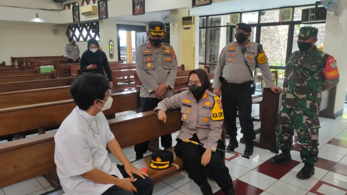 Pastikan Kesiapan Nataru, Kapolres Subang Kunjungi Gereja di Pamanukan