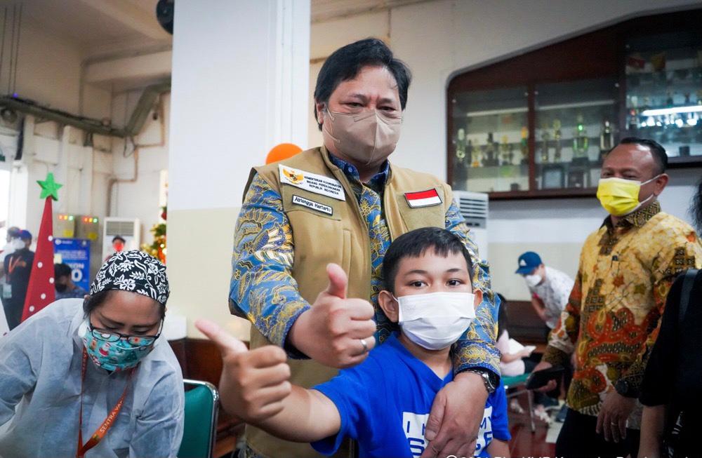 Vaksinasi Anak 6 Sampai 11 Tahun, Airlangga: Ditargetkan Selesai di Kuartal Pertama Tahun Depan