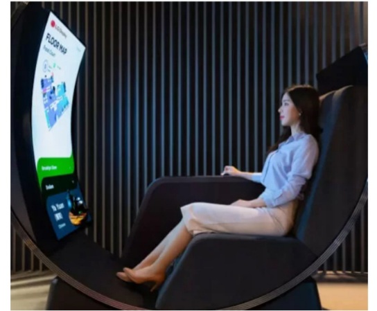 Media Chair, Virtual Ride, konsep hiburan masa depan LG