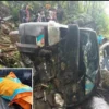 Mobil Terjun Ke Jurang Sedalam 30 Meter, Satu Tewas