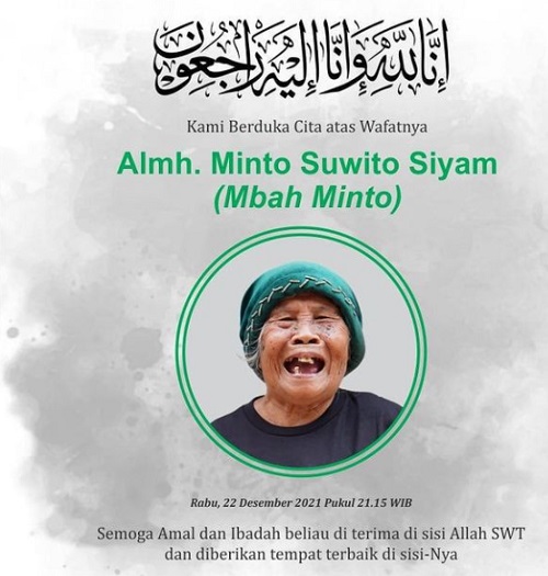 Kabar Duka! Mbah Minto Siyam Klaten Meninggal Dunia