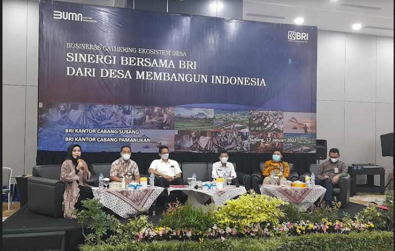 Kuatkan Singeritas, BRI Subang Gelar Busineess Gathering Ekosistem Desa