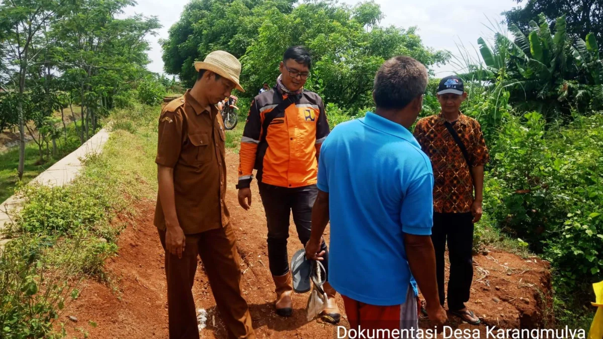 Longsor Januari, BBWS Citarum Baru Survey Tanggul di Desa Karangmulya Longsor Januari, BBWS Citarum Baru Survey Tanggul di Desa Karangmulya