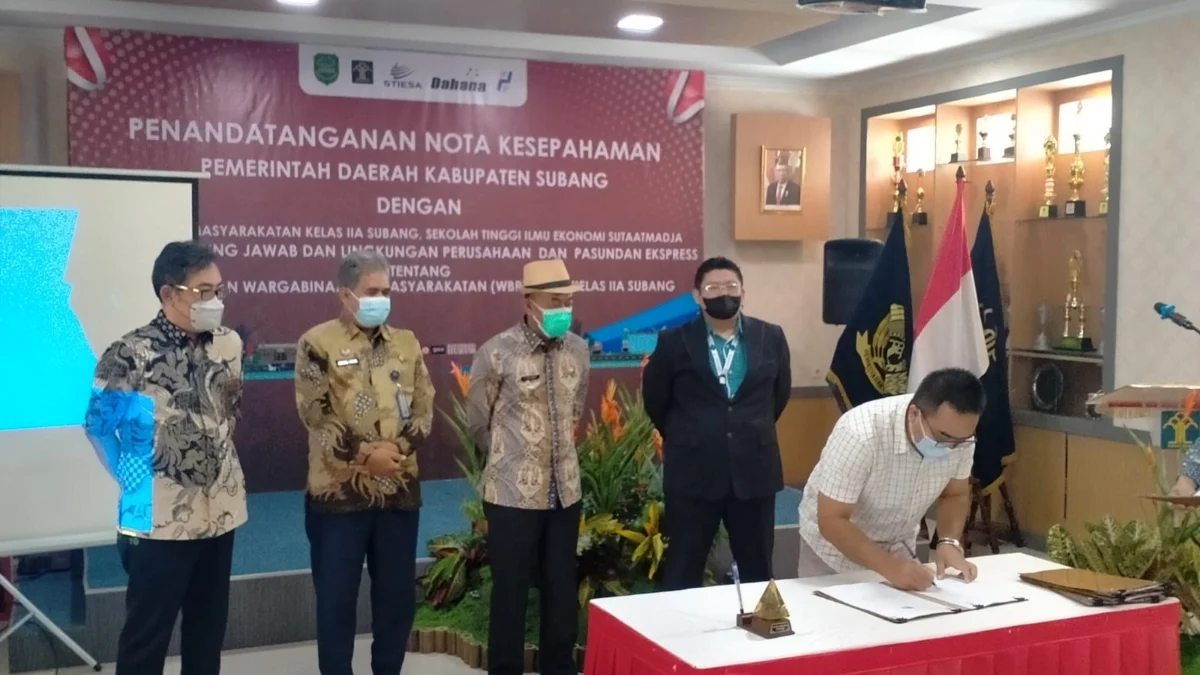 Lapas Subang Gelar Penandatanganan Program Pentahelix, Siapkan Napi Agar Bisa Bekerja 