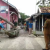 Masyarakat Desa Rancaudik Swadaya Bangun Jalan Lingkungan