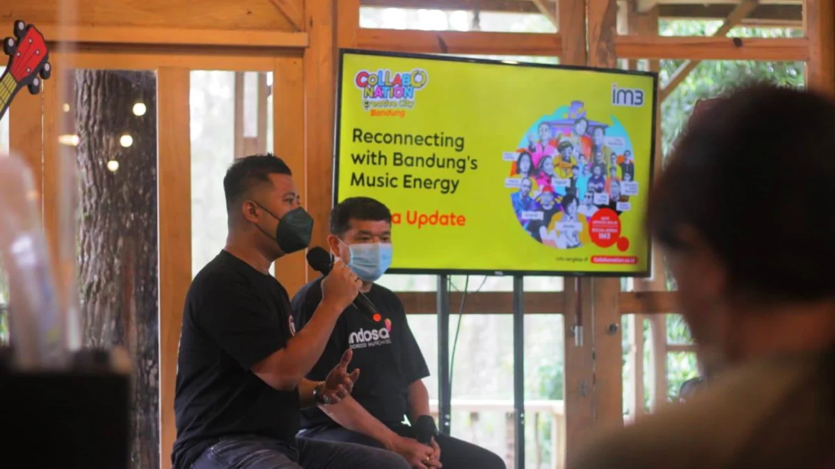 EVENT: Fahroni Arifin, SVP–Head of Brand Management & Strategy Indosat Ooredoo Hutchison pada kegiatan IM3 Collabonation Creative City di kota Bandung. EKO SETIONO/PASUNDAN EKSPRES