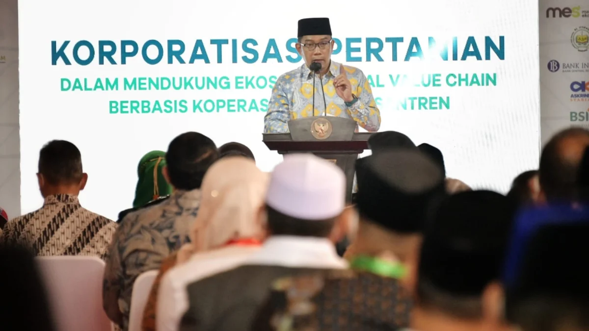 Digagas Ridwan Kamil, Ponpes Al-Ittifaq Jadi Percontohan Nasional Digitalisasi Pertanian