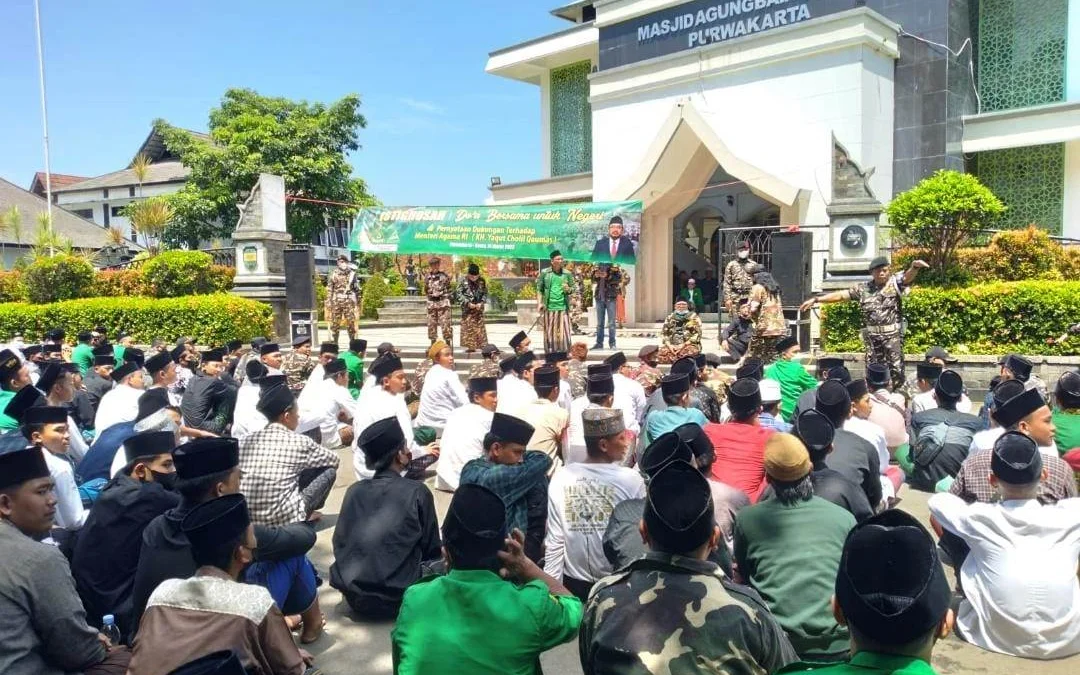 PCNU dan GP Ansor Kabupten Purwakarta Dukung Menteri Agama