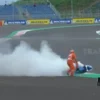 Sangarnya Sirkuit Mandalika, Motor Alex Rins Terbakar Red Flag Dikibarkan