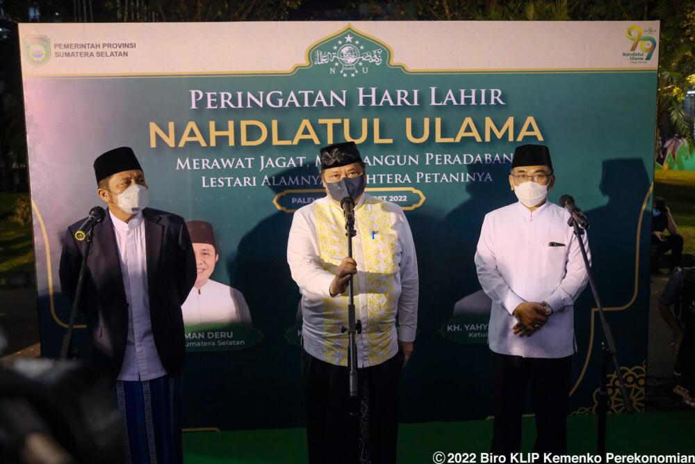 Menko Airlangga Sampaikan Peran Penting dan Strategis Nahdlatul Ulama Bagi Bangsa Indonesia