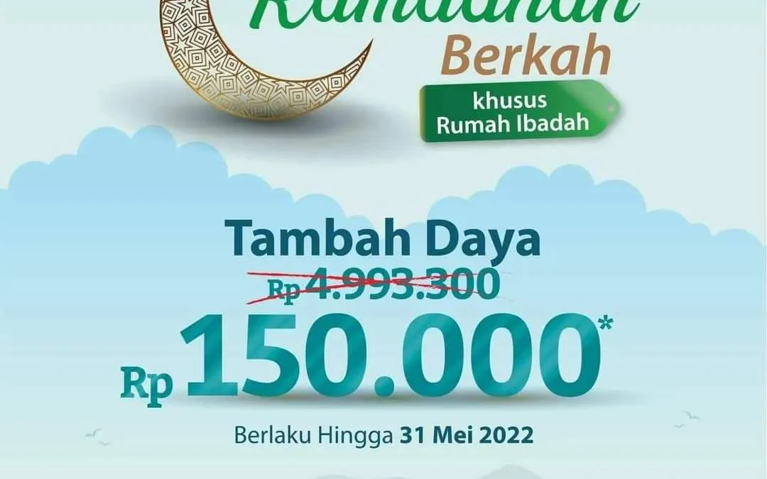 RAMADAN BERKAH. PLN menghadirkan program Ramadan Berkah berupa tambah daya bagi rumah ibadah hanya Rp150 ribu saja. ADAM SUMARTO/PASUNDAN EKSPRES