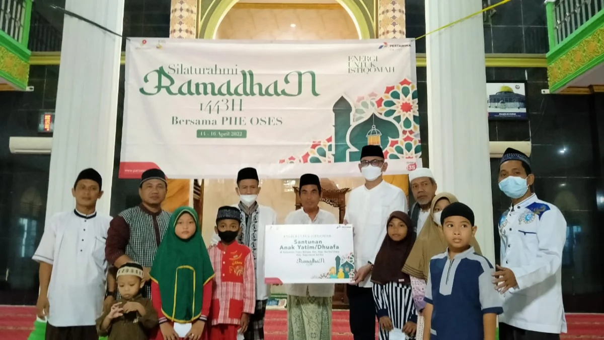 Safari Ramadhan PHE OSES 2022 Beri Santunan untuk Anak Yatim dan Dhuafa di Kepulauan Seribu