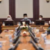 Gubernur Jawa Barat Ridwan Kamil saat menghadiri acara Penandatanganan Kesepakatan Bersama Provinsi Jabar dengan Kabupaten Banyuwangi dan Kabupaten Gorontalo di Gedung Sate, Kota Bandung, Selasa (29/3/2022). (Foto: Rizal FS/Biro Adpim Jabar)