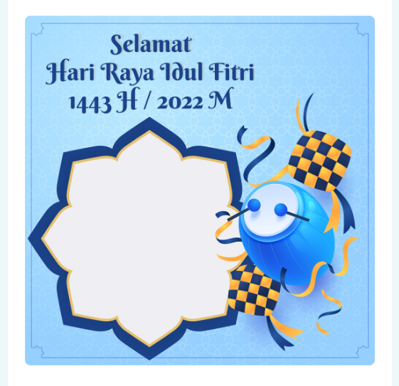 Semarak Lebaran! Link Twibbon Idul Fitri 2022, Download Gratis Berikut Cara Memakainya