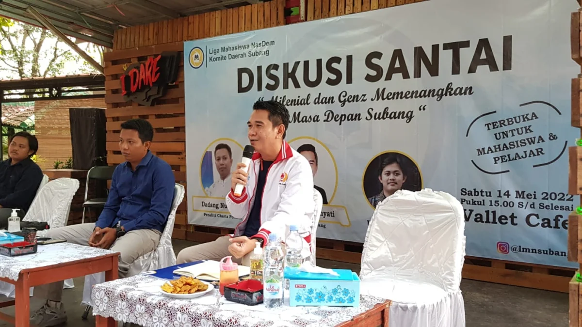 Diskusi Peran Milenial, LMN Subang Hadirkan Peneliti Charta Politika dan ARD