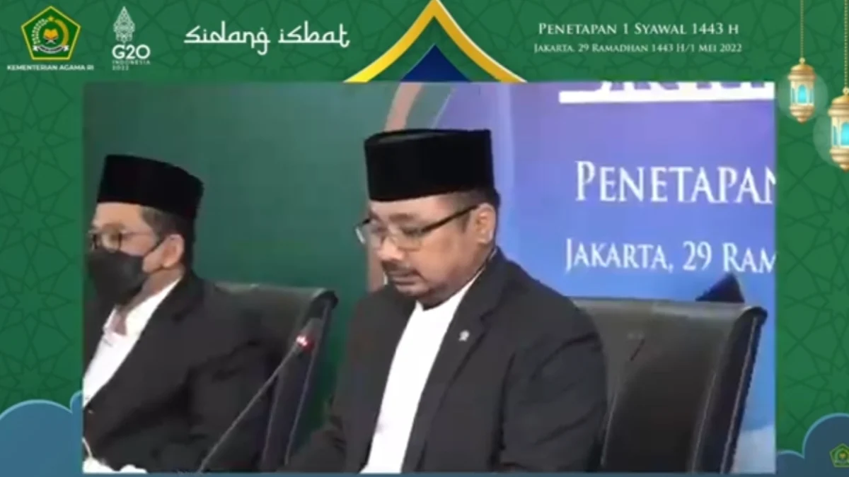 Tok! 1 Syawal 1443 H Jatuh Pada Hari Senin 2 Mei 2022