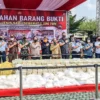 1.196 Ton Sabu Dimusnahkan di Polda Jabar