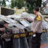 Dalmas Polres Subang Latihan Pengendalian Massa