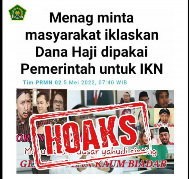 CEK FAKTA: Menag Meminta Agar Ikhlas Dana Haji Digunakan untuk IKN, Benarkah?