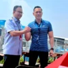 Nonton Formula E di Sirkuit Ancol, AHY Disambut Akrab Anies Baswedan