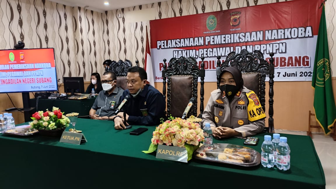 Hasil Tes Urine, Hakim Hingga Pegawai Pengadilan Negeri Subang Negatif Gunakan Narkoba