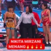 Nikita Mirzani Menangkan Tinju Lawan Dinar Candy