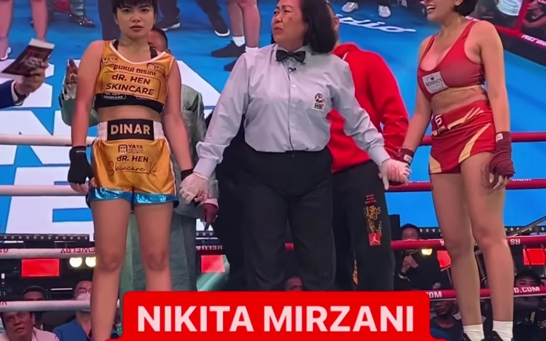 Nikita Mirzani Menangkan Tinju Lawan Dinar Candy