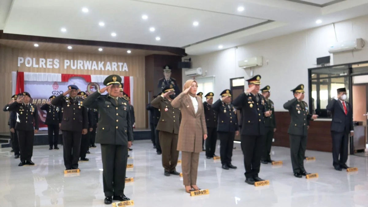 Begini Pesan Ambu Anne pada Puncak HUT Bhayangkara ke 76 Polres Purwakarta