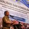 SOSIALISASI: Wali Kota Bandung, Yana Mulyana, saat menghadiri sosialisasi dan konsolidasi peraturan bersama Menteri Agama dan Dalam Negeri. IST