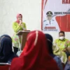 RAKOR: Bunda Paud KBB Sonya Fatmala Kurniawan menghadiri rapat koordinasi Bunda Paud Kecamatan dan Desa, Gugus Tugas Paud-HI, OPD Lintas Sektor, Organisasi Mitra Profesi, Forum Paud, dan Pemangku kepentingan di tingkat Kabupaten Badung Barat. DOK PORKOPIM SETDA KBB