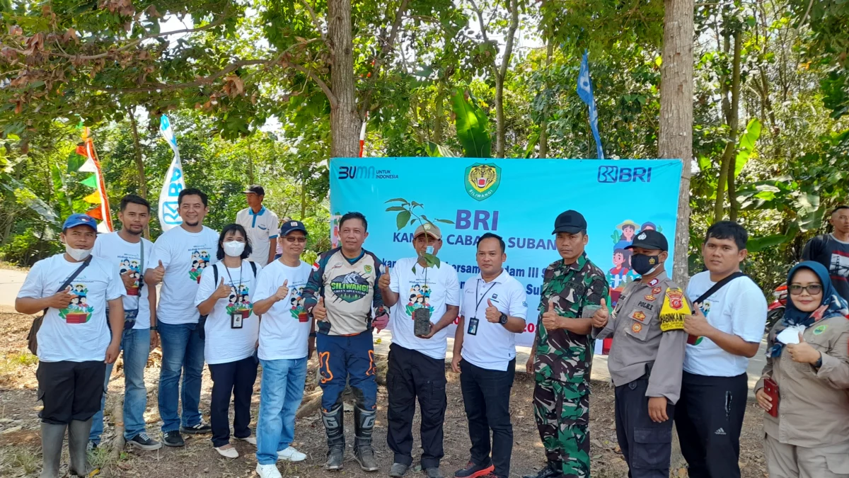 BRI Kanca Subang Dukung Penghijauan di Subang