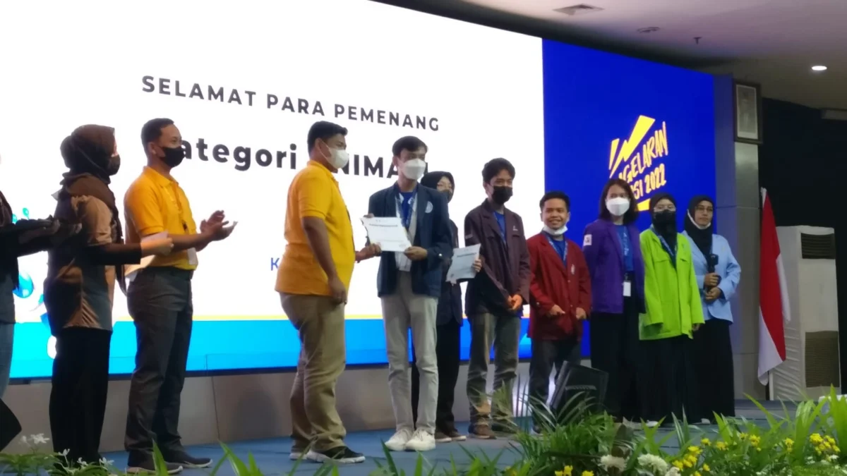 Mahasiswa POLSUB Sabet Gelar Best Team Work Kategori Animasi KMIPN 2022